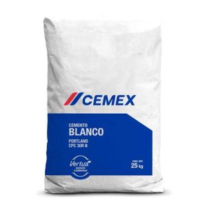 Cemento Blanco CEMEX 25 kg – Saco